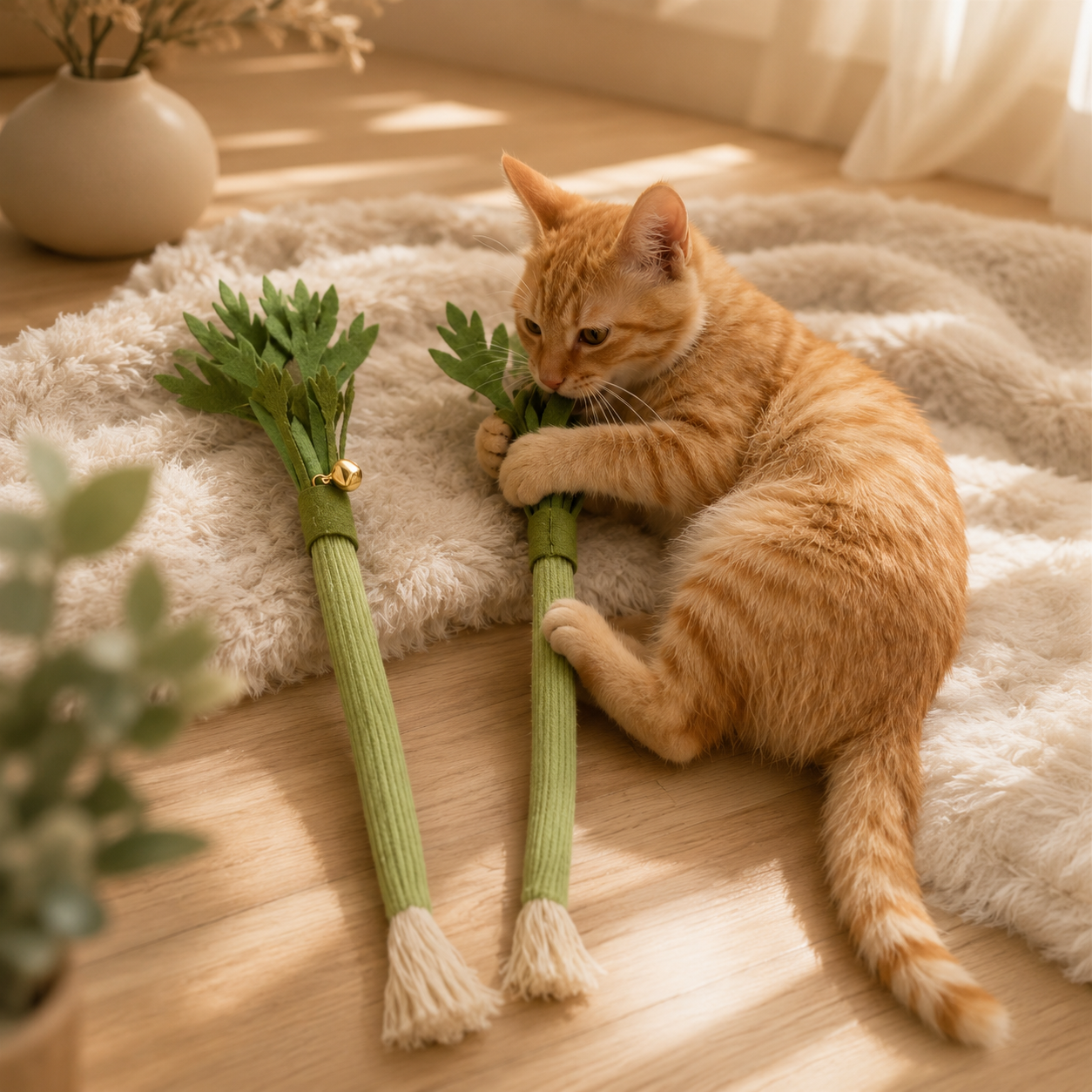 Jouet à mâcher enrichi à l’herbe à chat