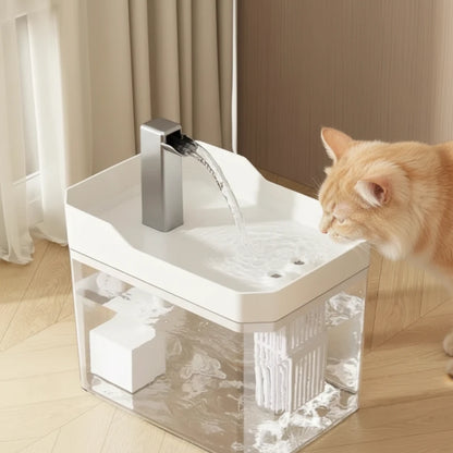 Fontaine à Eau USB pour Chat - Blanc | PATTESAGUA