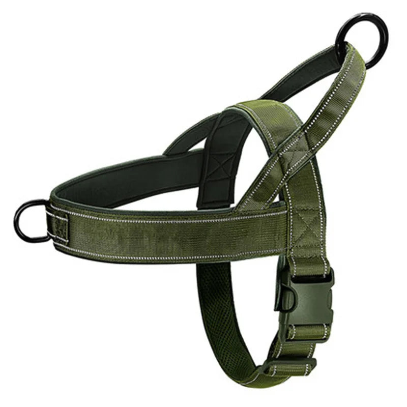 Harnais tactique anti-traction pour chien