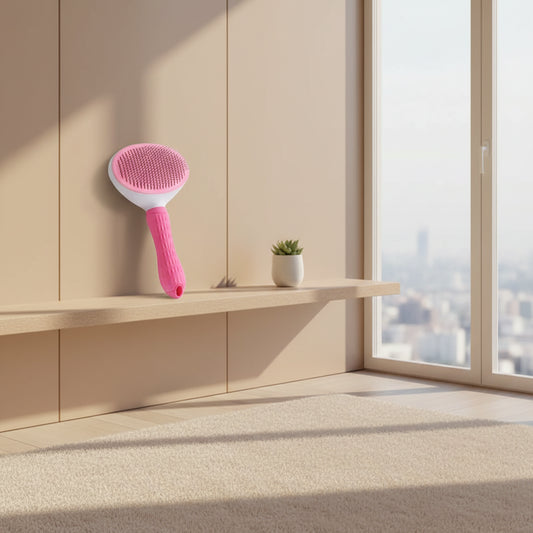 Brosse de Toilettage Auto-Nettoyante pour Chien et Chat