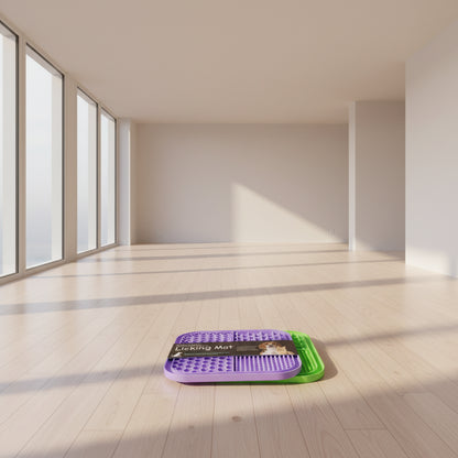 Tapis de léchage suspendu ( Anti ennui et alimentation lente)
