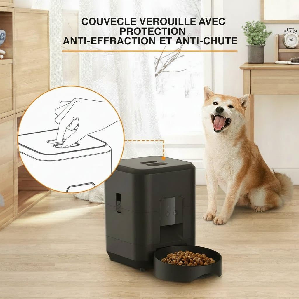Distributeur Automatique de Croquettes | Programmable & Anti-Glouton
